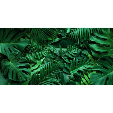 Tapis magnétique pour cache radiateur Feuilles de Monstera 60x100cm