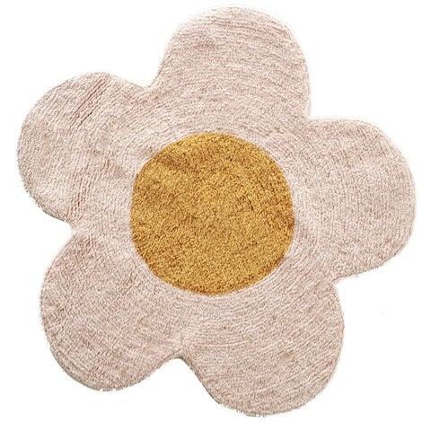 FUTURE HOME Tapis marguerite enfant en coton tufté 80x80cm