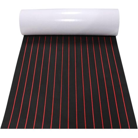 Tapis marin RV Yacht kayak Eva Foam Floor faux teak tapis marin tapis antidérapant auto - adhésif 94.5 'x35.4' '