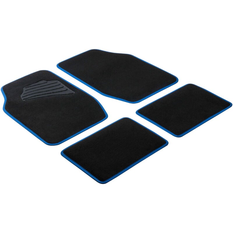 Tapis Matrix bleu