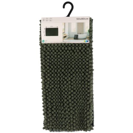 Tapis microfibre boules 50x80 cm - vert sapin - Tendance
