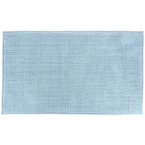 Tapis microfibre boules uni 45x75 cm - ciel - Tendance