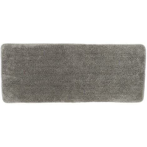 Tapis microfibre double vasque 50x120 cm dessous latex - taupe - Tendance