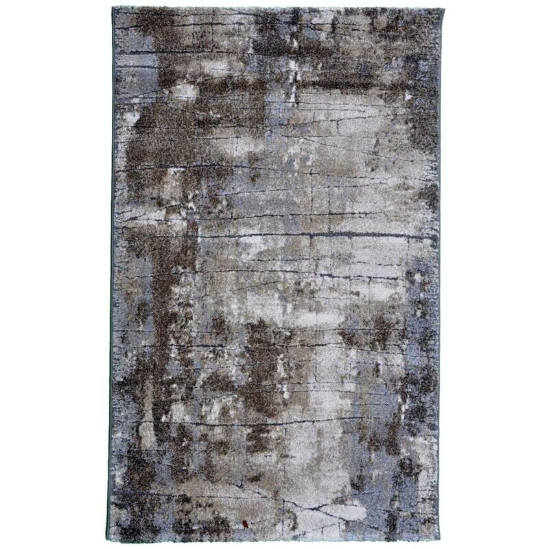 Unamourdetapis - Tapis salon et chambre 80x150 gris rectangle tissé motif faux uni oxivan