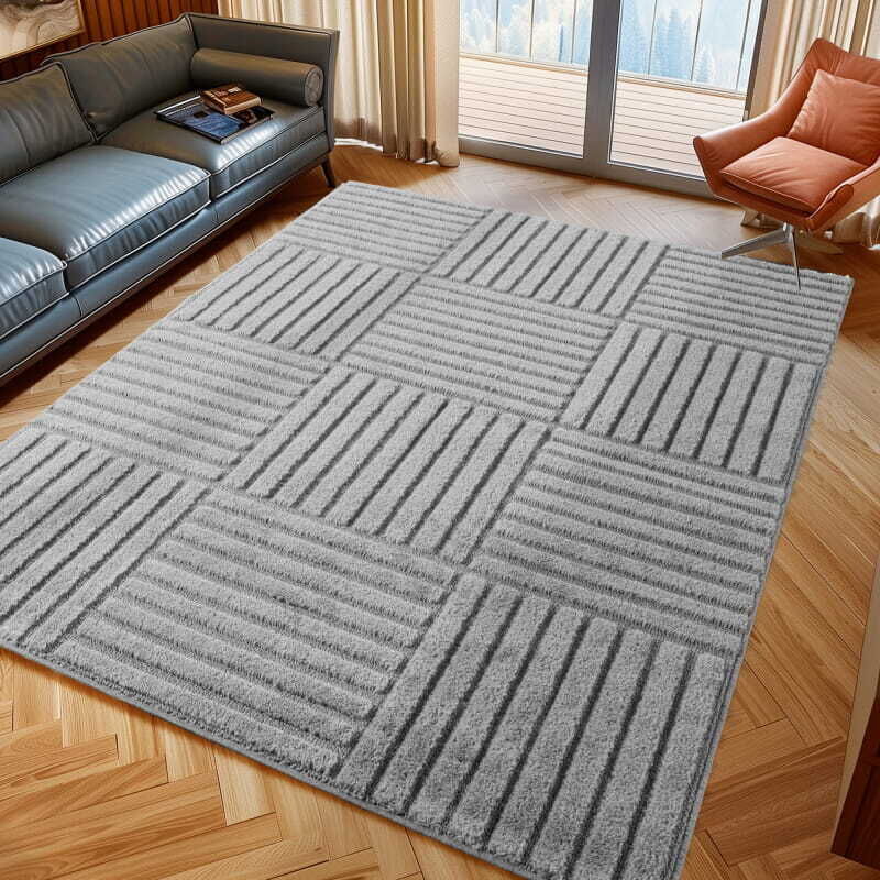Tapis Moderne 3D Art - 60 cm x 110 cm - Gris - Élégant Et Géométrique - Confortable Et Pratique, Ayyildiz