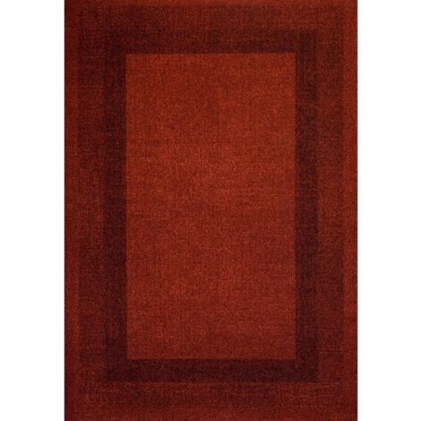tapis moderne 120x170 cm rectangulaire chester rouge