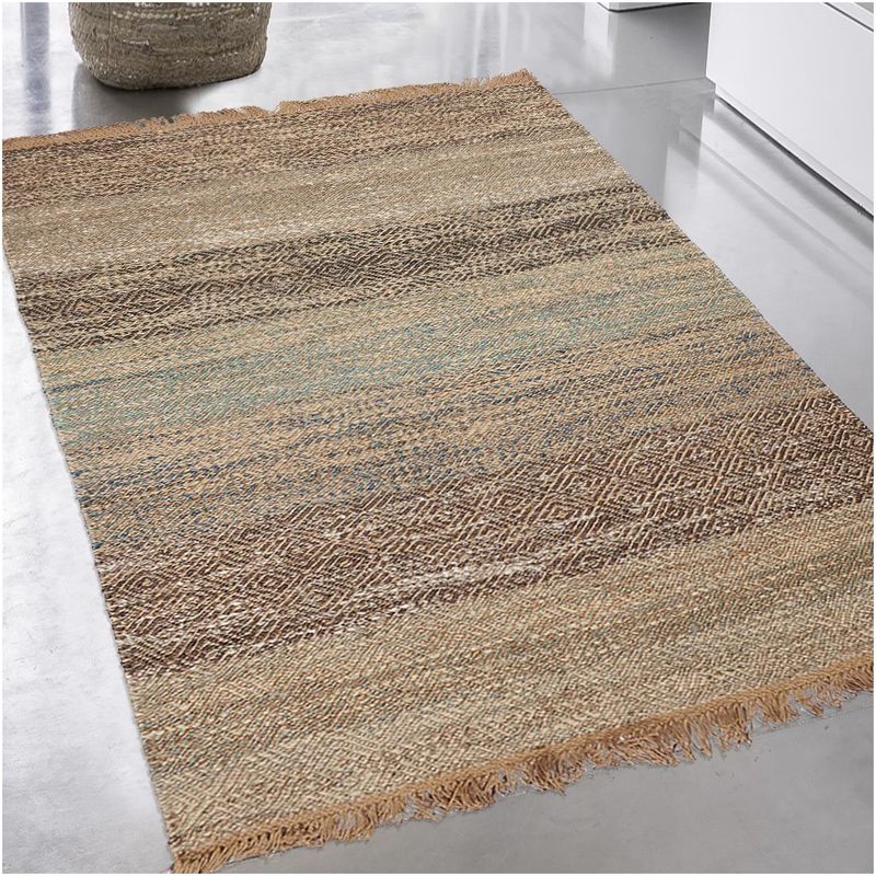  Tapis  kilim 60x110 cm Rectangulaire  JUTE  1 Multicolore 