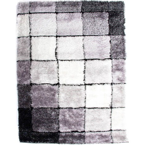 Tapis moderne gris élégance et confort intérieur - Gris perle et anthracite