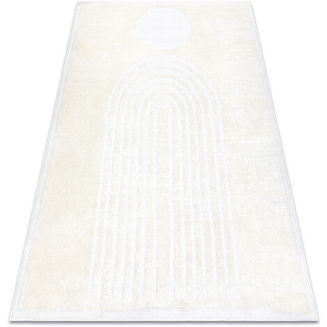Tapis moderne MODE 8597 géométrique crème beige 180x270 cm