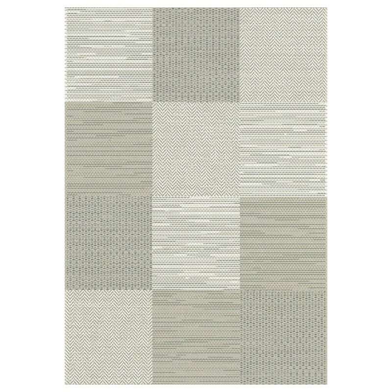 Tapis Moderne Prisma Grège - Carrés - 200 x 290 cm