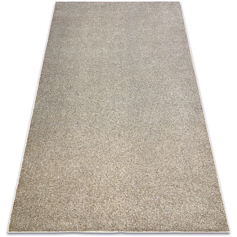 TAPIS - MOQUETTE EXCELLENCE marron clair 222 plaine MÉLANGE brown 100x250 cm
