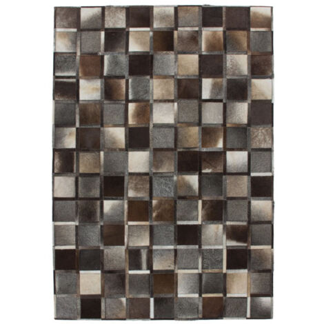Tapis Mosaïque Tissé Fait Main "Lavish" Gris 160 x 230 cm