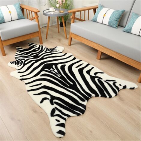 Tapis Motif Animalier 85 par 110cm Style Safari Résistant à lUsure Pour Intérieur Extérieur Décoration Tendance
