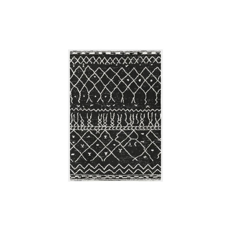 Décoweb - Tapis motif Berbère - Dharan Foncé - 200 x 290 cm