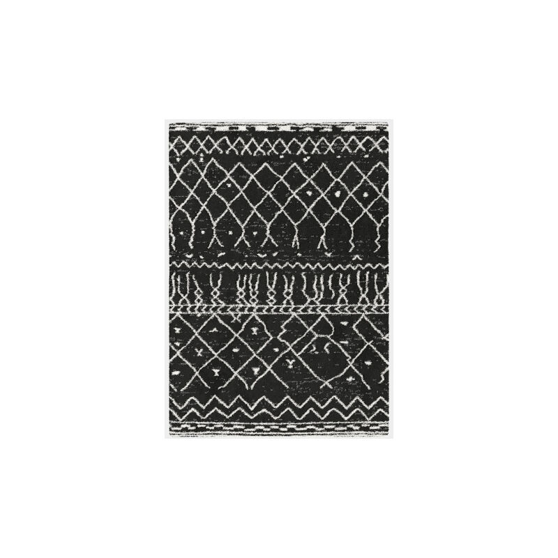 Décoweb - Tapis motif Berbère - Dharan Foncé - 120 x 170 cm