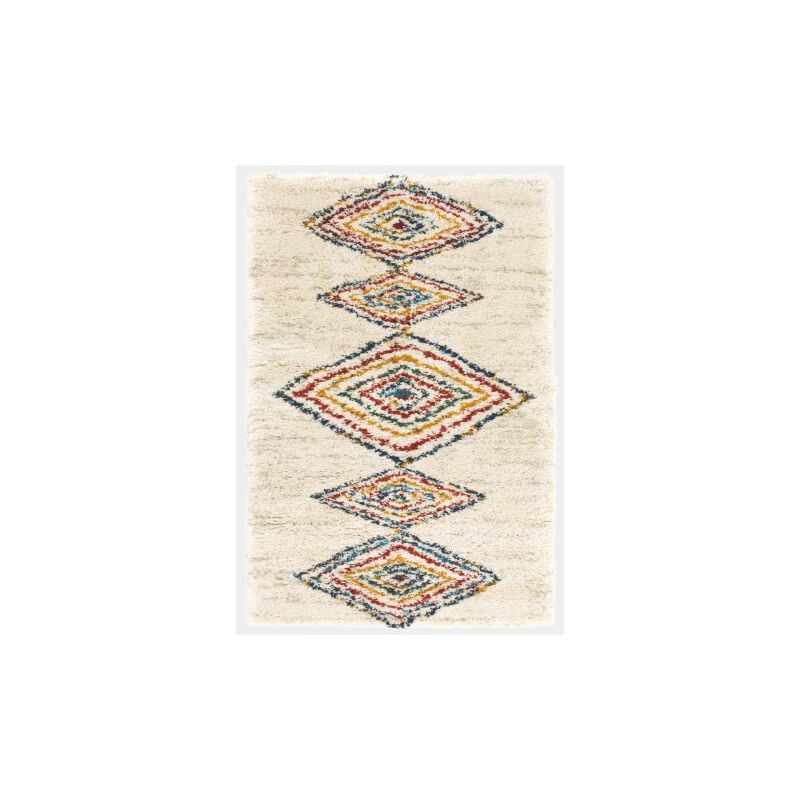 Décoweb - Tapis motif Berbère - Himalaya beige - 80 x 150 cm