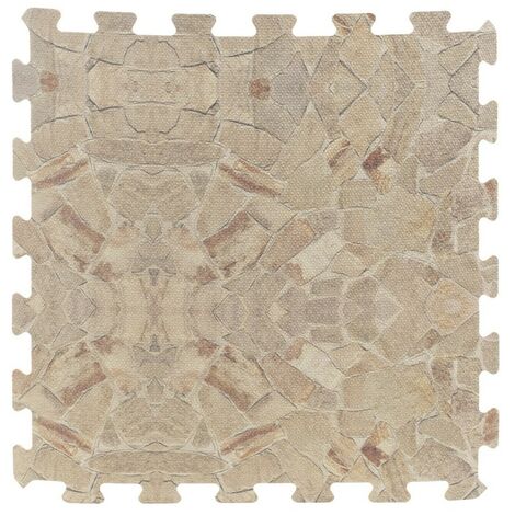 Tapis mousse 8 dalles modulables façon pierre