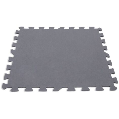 Tapis Mousse 8 pièces Piscine Gris - Intex