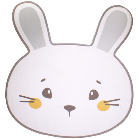 Tapis Mousse Enfant "Lapin" 75x80cm Blanc
