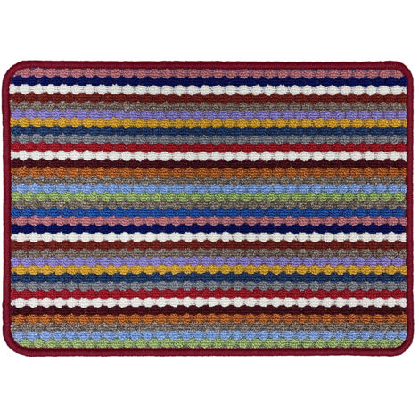 tapis multi stripes multi color 40x60cm - vica