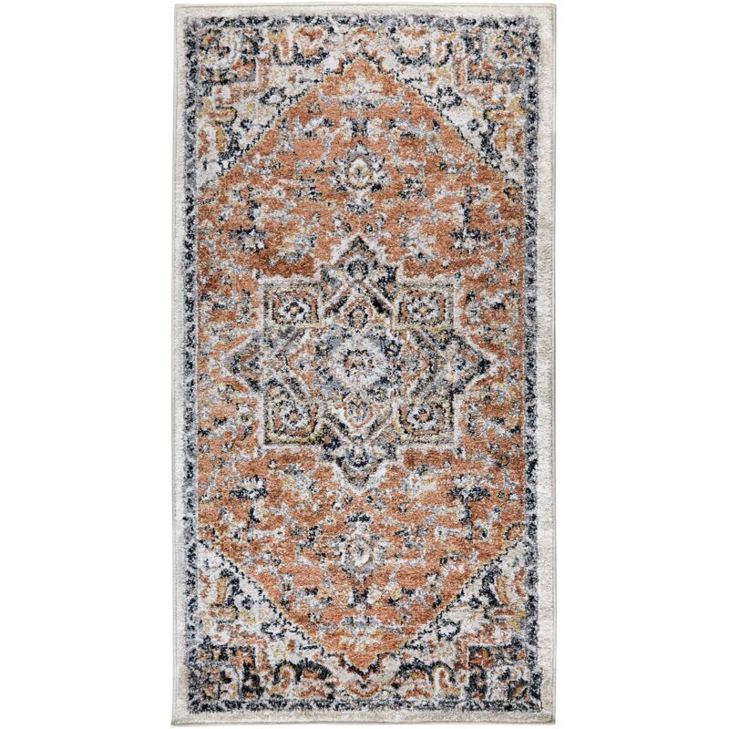 Beliani - Tapis Multicolore en Polyester 80 x 150 cm à Motif Oriental Vintage Metsamor