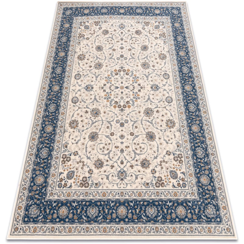 Rugsx - Tapis nain Ornement, cadre, 7179/51613 beige / bleu beige 200x300 cm