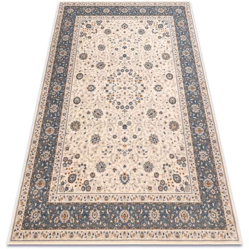 Rugsx - Tapis nain Ornement, cadre, 7179/51643 beige / bleu beige 120x170 cm