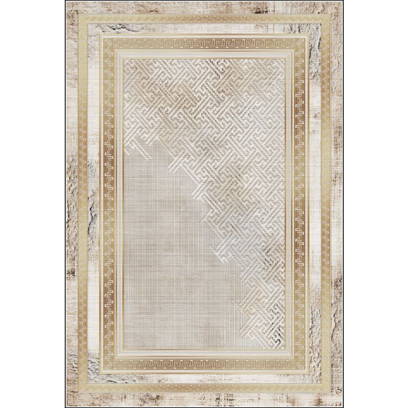 Vendorflair - Tapis najat Gold Dimensions - 160x230 – Qualité supérieure pour Maison, Appartement, Bureau – Style élégant et durable – Confort