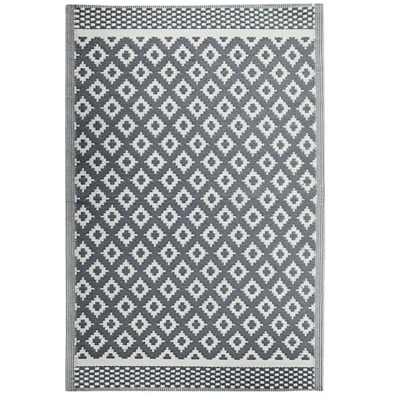 Thedecofactory - natou - Tapis d'extérieur motifs géométriques gris 120x180 - Gris