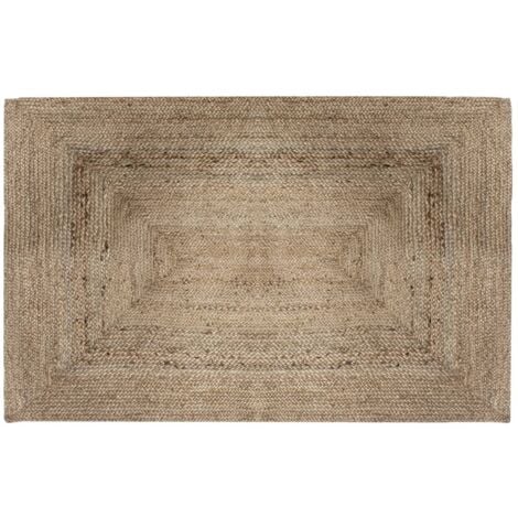 Tapis Kahi en jute bord noir 120x170cm - Atmosphera créateur d'intérieur