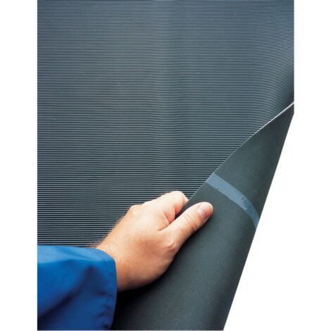 Tapis nervuré noir 3mm 1000mm 5m