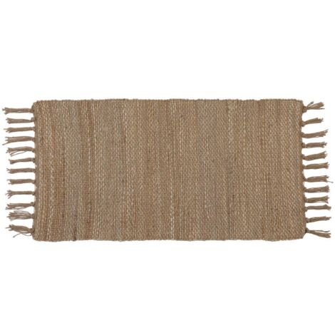Tapis noah jute coton 45x90 cm - naturel - Tendance