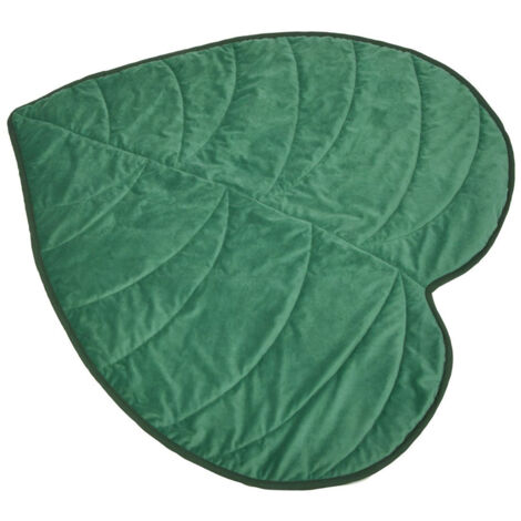 Tapis nomade pour chien et chat monstera Vert 120x110 cm