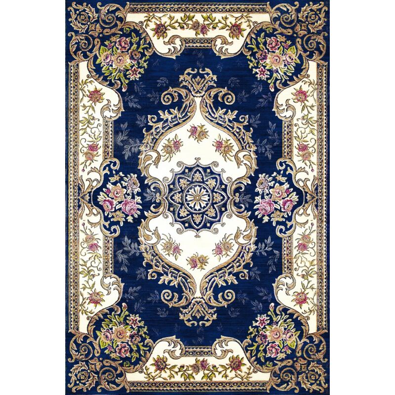 Vendorflair - Tapis Orient Bleu Dimensions - 300x400 – Qualité supérieure pour Maison, Appartement, Bureau – Style élégant et durable – Confort