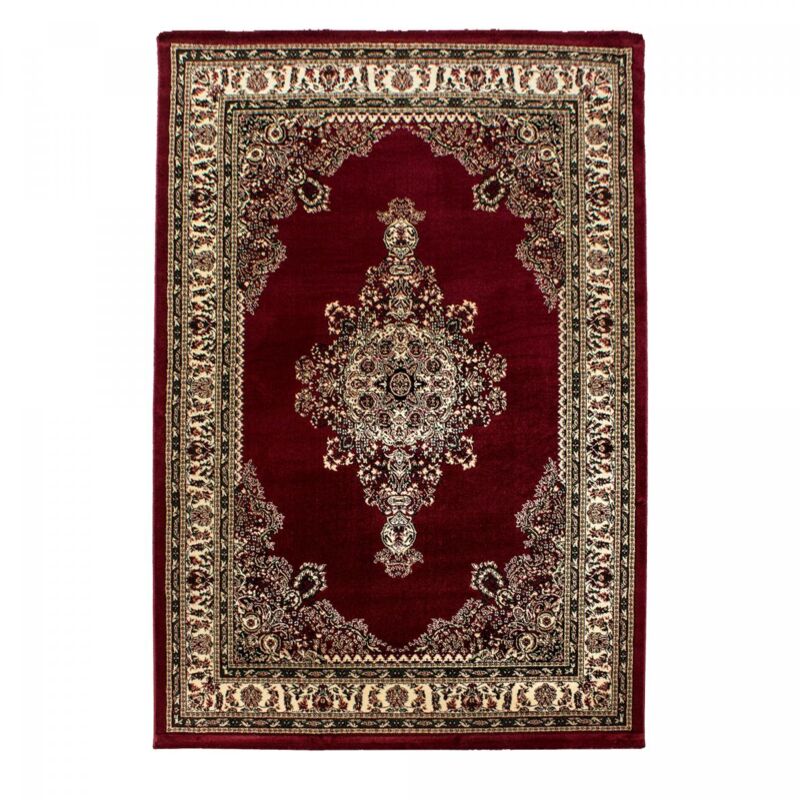 Dezenco - Tapis orient 160x230 rouge rectangle motifs orientaux bisko 2