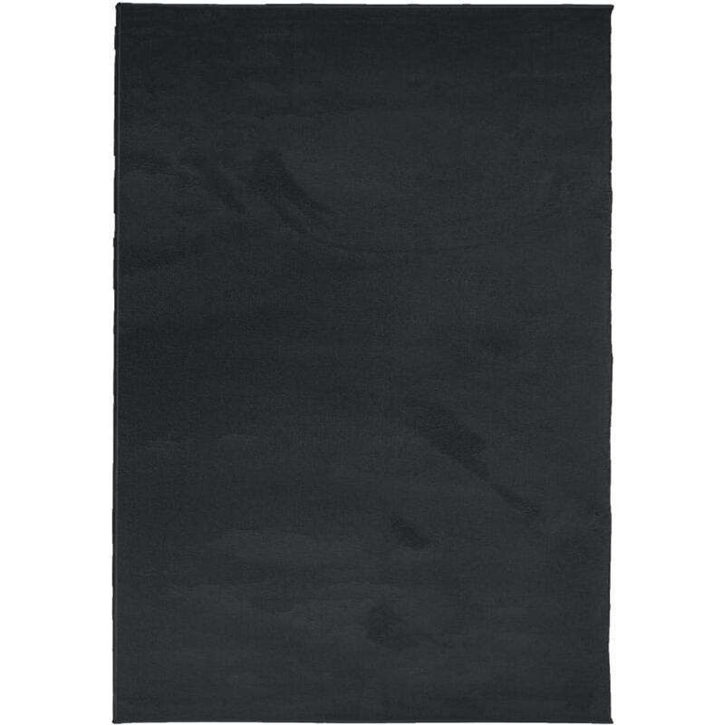 Tapis OVIEDO à poils courts noir 140x200 cm