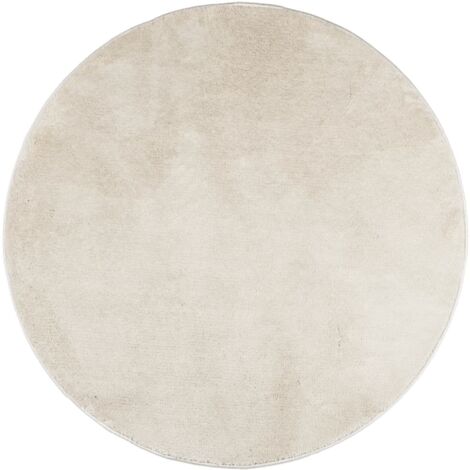 Tapis OVIEDO à poils courts beige Ø 160 cm