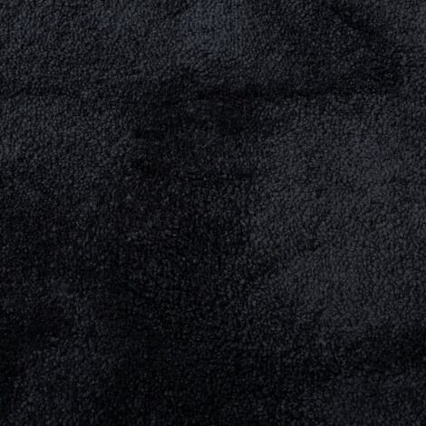 Tapis OVIEDO à poils courts noir 120x120 cm