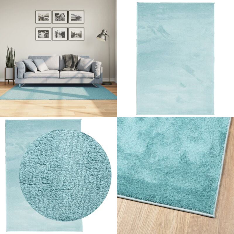 Vidaxl - Tapis oviedo à poils courts vert 120x170 cm - Tapis Salon - Tapis Chambre - Tapis Vert - Tapis Design - Tapis Moelleux - Home & Living