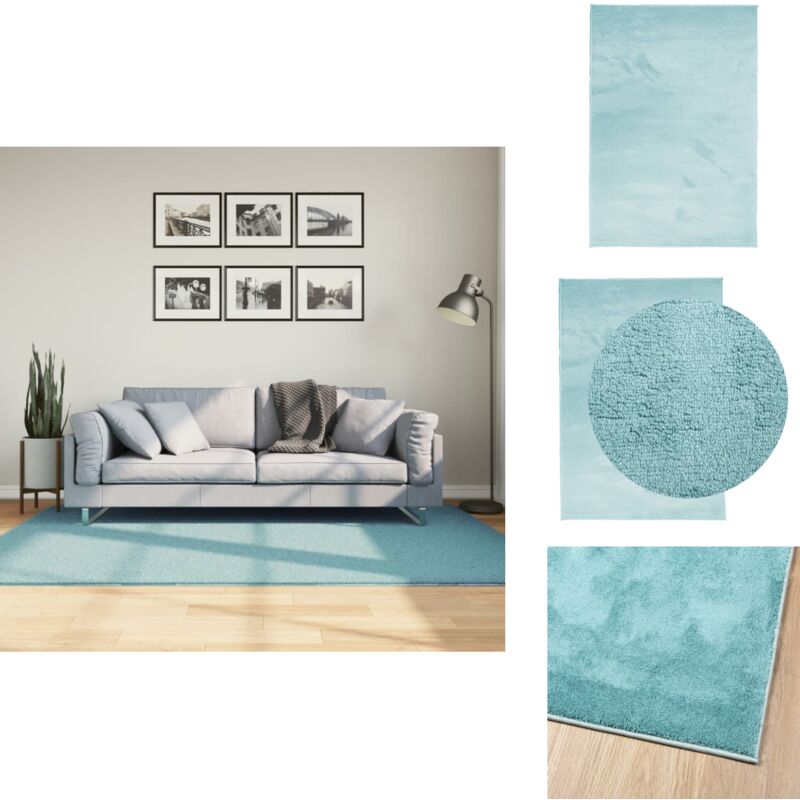 Vidaxl - Tapis oviedo à poils courts vert 140x200 cm - Tapis Salon - Tapis Chambre - Tapis Vert - Tapis Design - Tapis Moelleux