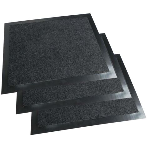 Tapis / Paillasson d'entrée anti boue - Vendu par 3 Gris 50 cm