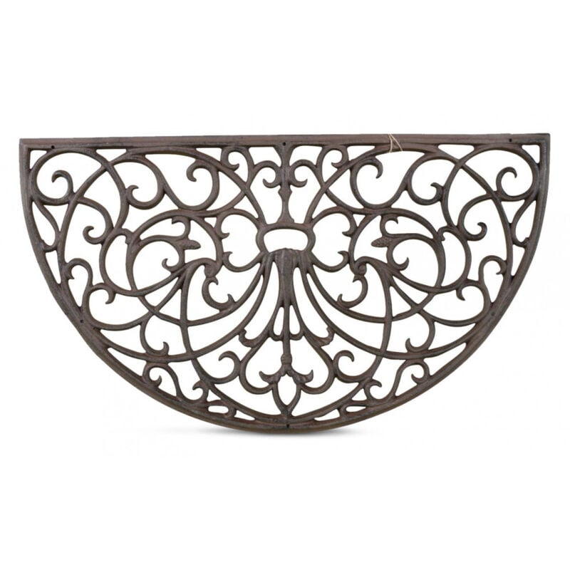 Paillasson demi lune fonte - Fonte - Marron - Décoration d'Autrefois