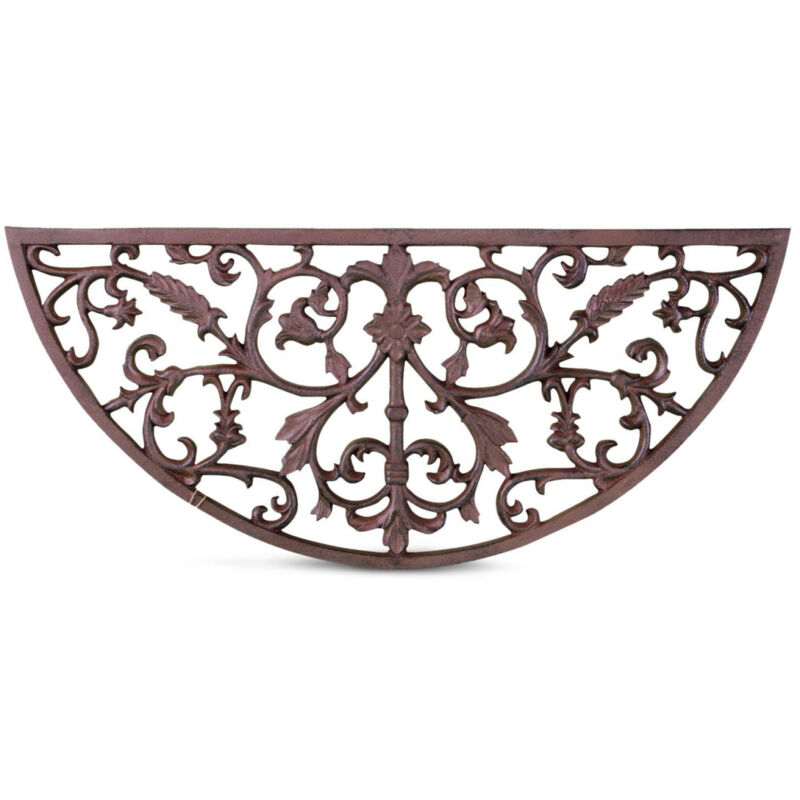 Paillasson demi lune fonte - Fonte - Marron - Décoration d'Autrefois