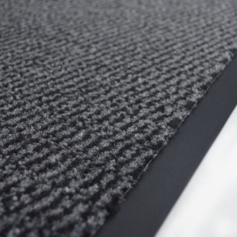 Tapis paillasson pour porte d'entrée - Anthracite - 60 x 90 cm