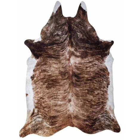 Tapis Peau de Vache "Imitation" 120x158cm Marron