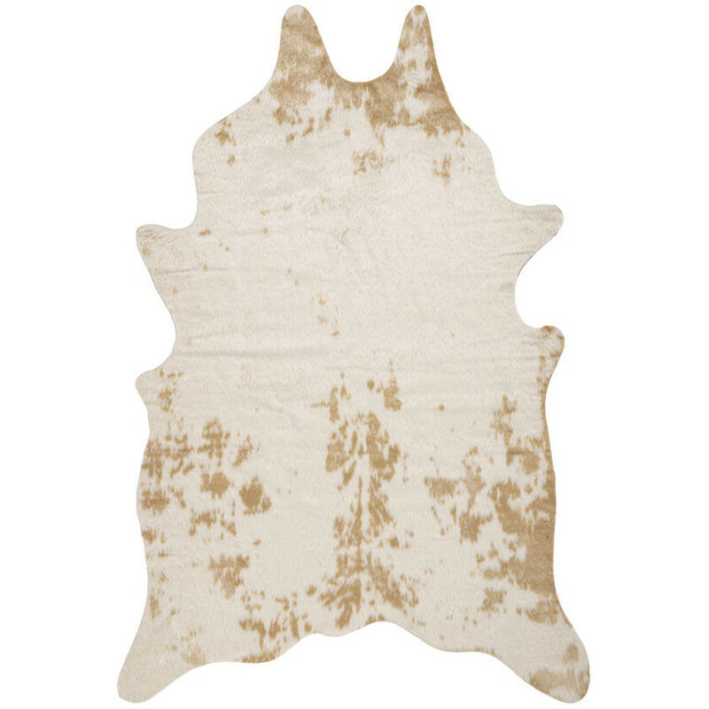Lalee - Tapis peau de vache synthétique antidérapant Rodeo c Beige 150x200 - Beige