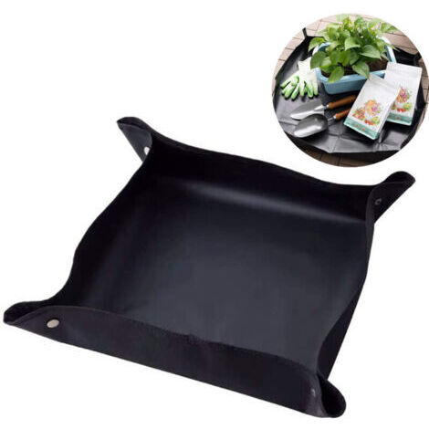 Tapis plantation carré Oxford imperméable, pliable, rempotage balcon/jardin