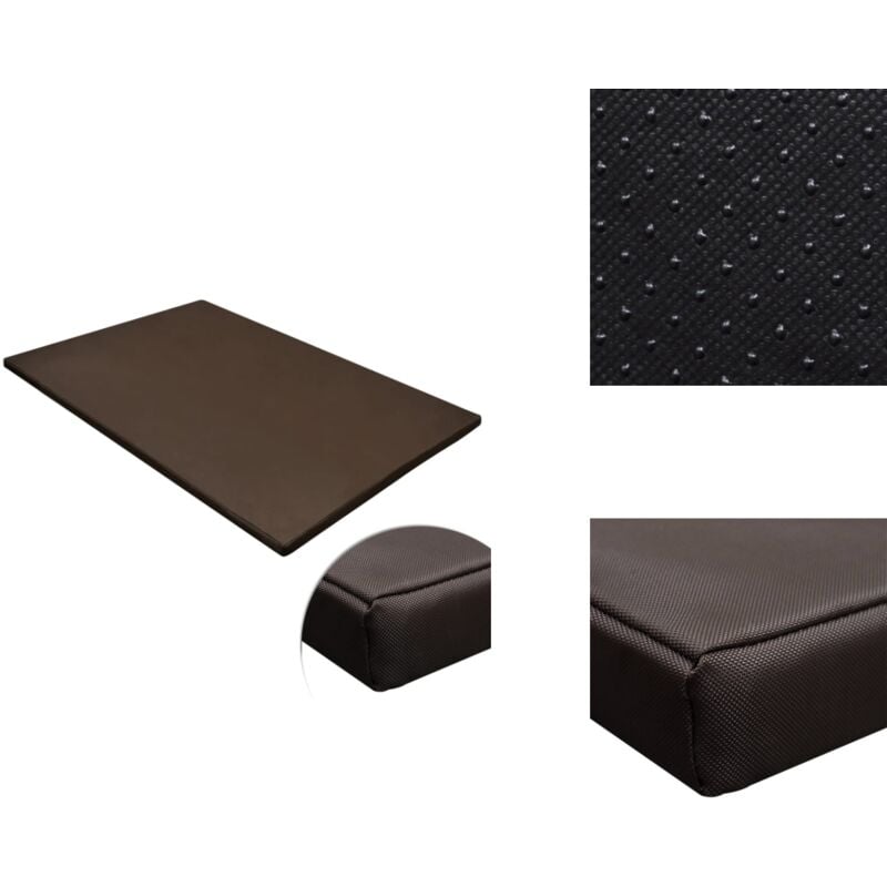 Tapis plat pour chiens Rectangulaire Marron Taille L - Tap Pet - Tapis Chien - Coussin Chien - Literie Chien - Lit Chat