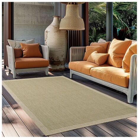 Tapis plat uni moderne intérieur Rocco Vert 60x100