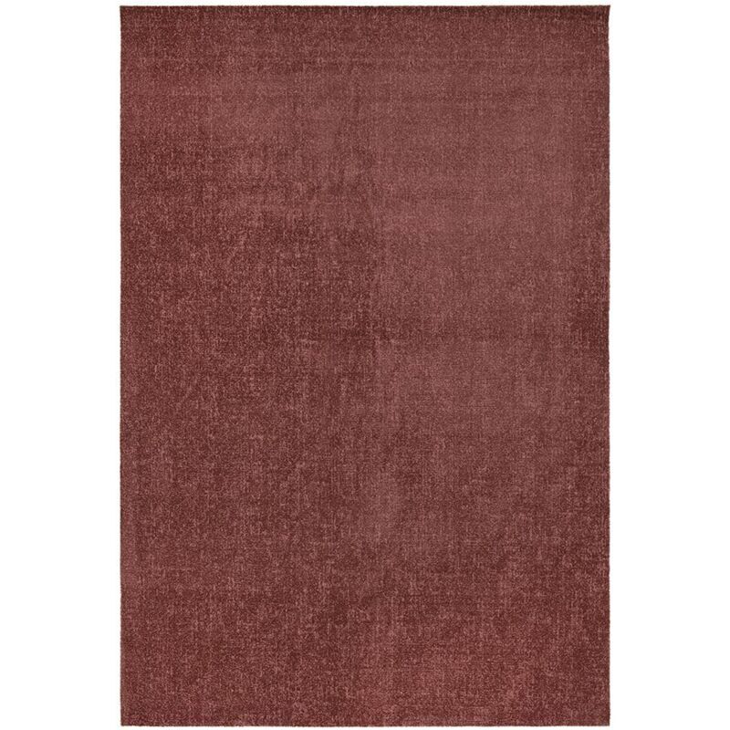 BOBOCHIC - Tapis poil ras MAUREEN uni 120x170 Rouge